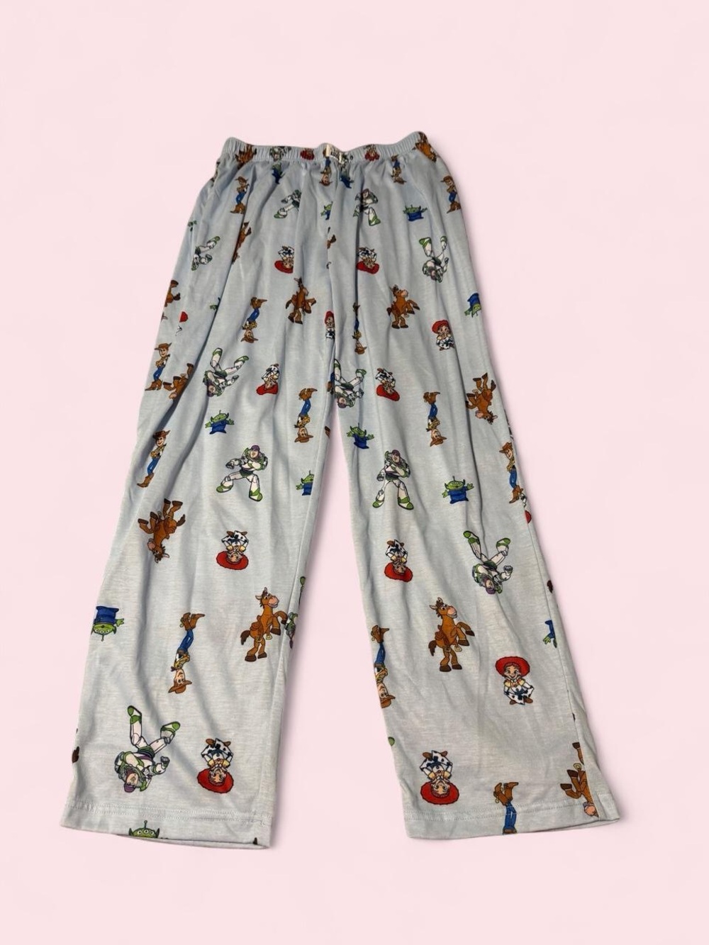 Disney Light Blue Toy Story Pajama Pants with Character Print